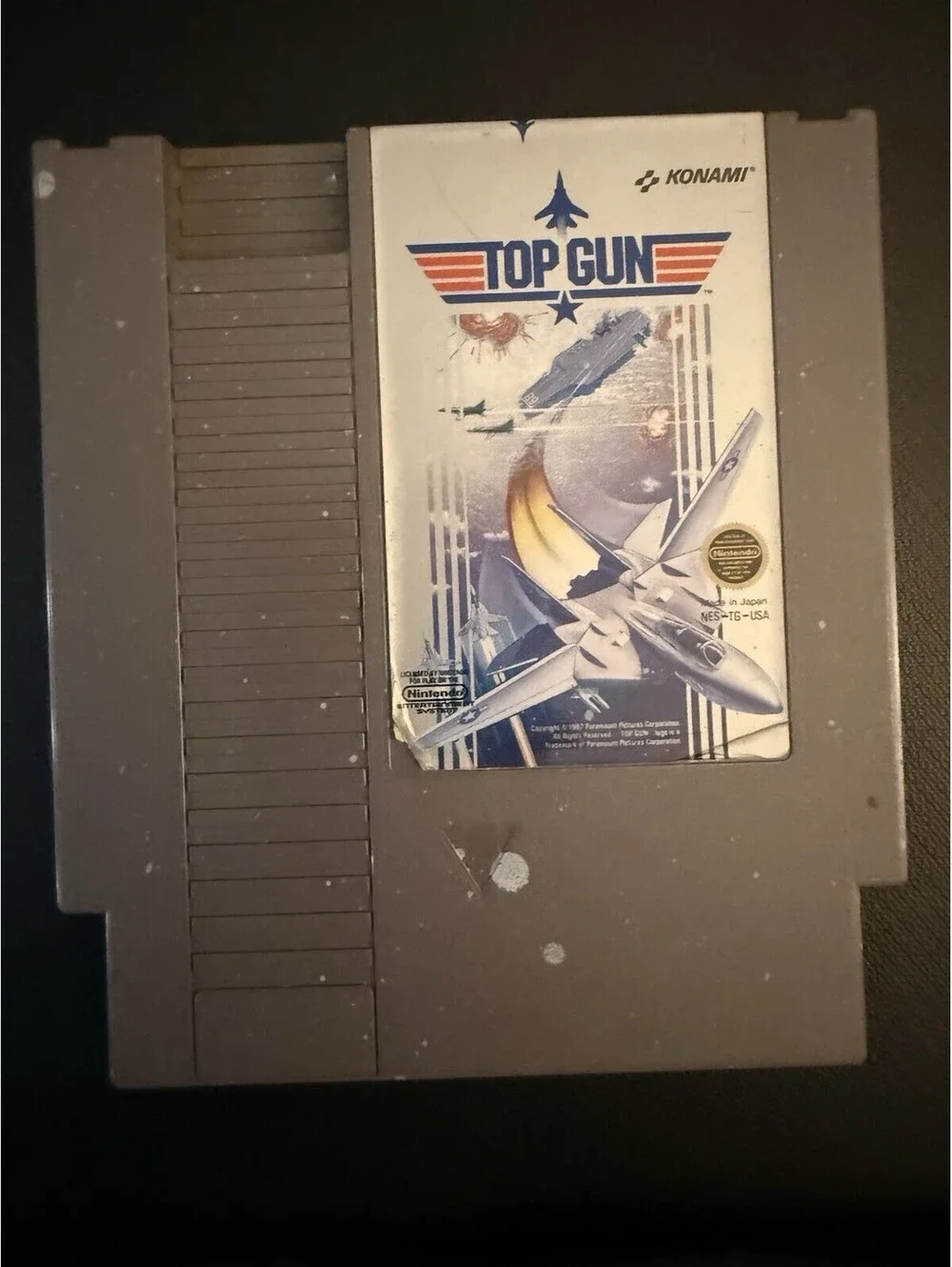 Konami Top Gun Shooter/Flight Game for Nintendo NES, ntsc US/Canada,